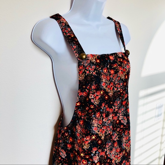 XHILARATION⚡️Cute Floral Corduroy Overall Dress_XS - Picture 4 of 9